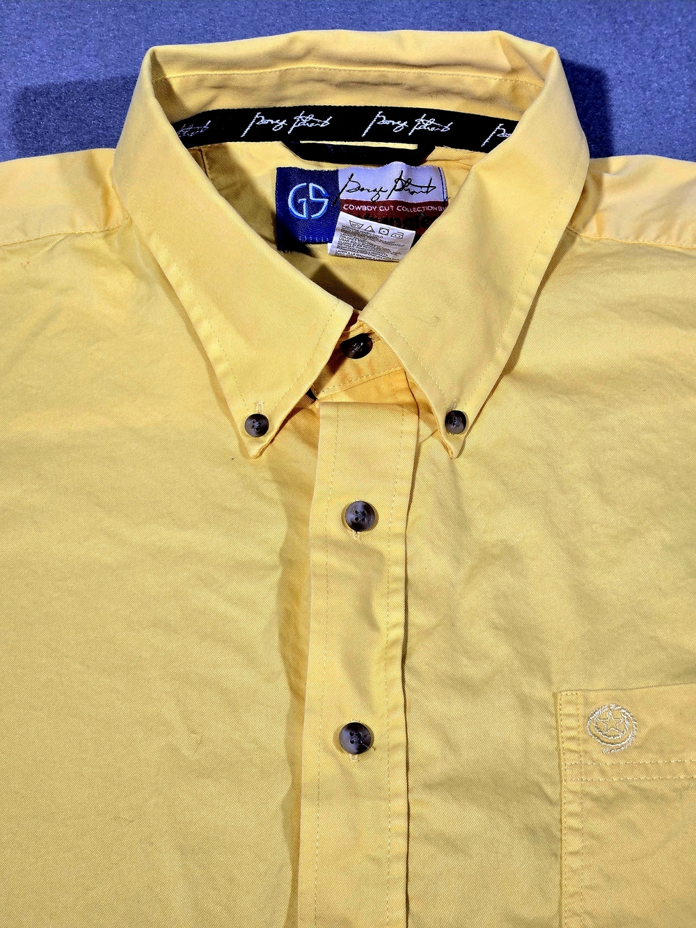 George Strait Wrangler 3x Yellow Button-Down Casual Shirt